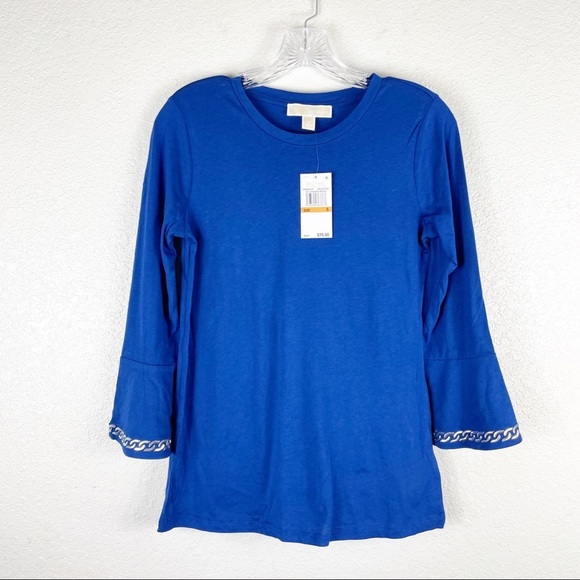 MICHAEL Michael Kors Tops - NWT Michael Kors Embellished 3/4 Sleeve Shirt